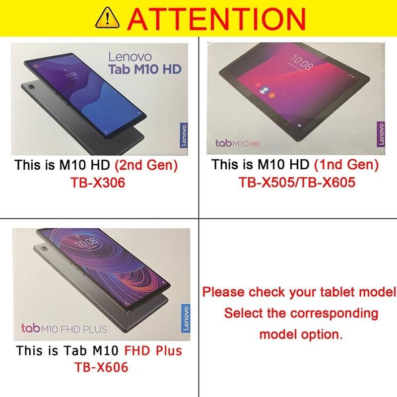 Case For Lenovo M10 FHD Plus 10.3" TB-X606F X606X M8 8.0"TB-8505F/8705F 360 Rotating Stand Tablet Cover for Lenovo Tab M10 HD TB-X605 X505 X306 10.1"