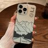 Минималистичный Горный Пейзаж TPU Чехол для Телефона Для IPhone 15 14 13 12 11 Pro Max X XR XS 8 7 Plus, Прозрачный Ударопрочный Защитный Чехол
