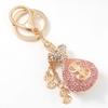 Holder Interior Accessories US Dollar Keychain Crystal Key Pendant Blessing Bag Keyrings Key Ring