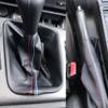 Gear Shift Knob Lever Shifter Collar Gear Shift Boot+Handbrake Gaiter Leather Cover Fit For BMW E46 3 Series E36