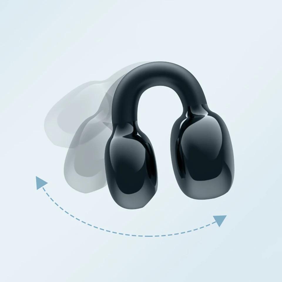 Bluetooth 5.3 Наушник Беспроводной Наушник-клипса Наушники Hi-Fi Стерео Гарнитура Шумоподавление HD Звонок Спортивный Игровой Вкладыш