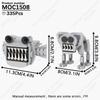 MOOXI Horror Game Monster Demon Train Clown Action Figures MOC Bricks Models Assembled Building Blocks Toys Kids Halloween Gifts