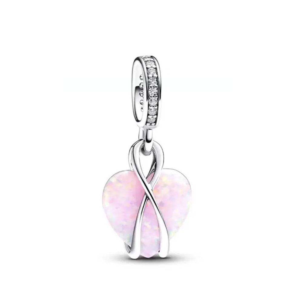 2024 925 пробы позолоченный серебряный кулон Forever Love Family Rose Charm Football Bessin Fit Original Fashions Bracelet Women DIY Jewelry