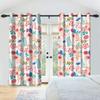 2Pcs Floral Botanical Print Curtains Natural Flowers Farmhouse Drapes Living Room Bedroom Kitchen Decoration Blackout Curtains