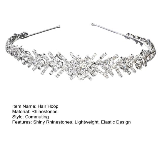 Свадебный обруч для волос со стразами и листьями, обруч для волос, женская легкая повязка на голову, свадебные аксессуары для сцены