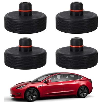 Tesla modelY Автомобильный домкрат Подставка Резиновые прокладки Черная резиновая напольная подставка с прорезями Адаптер рамы