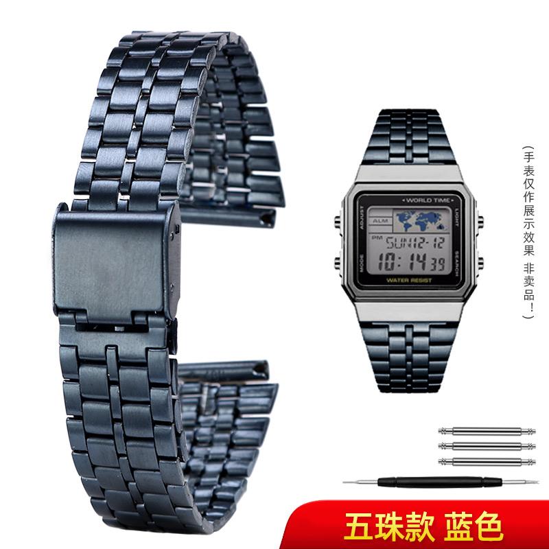 Для часов Casio из нержавеющей стали Ремешок A158 A159 A168 A158W f91w LA-680 AEQ-110 f91w маленький золотой ремешок для часов 18 мм Браслет