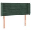 VidaXL LED Headboard Bedroom Furniture Single Bed Accessory Headboard Bed Frame Interior Dark Green 3123415