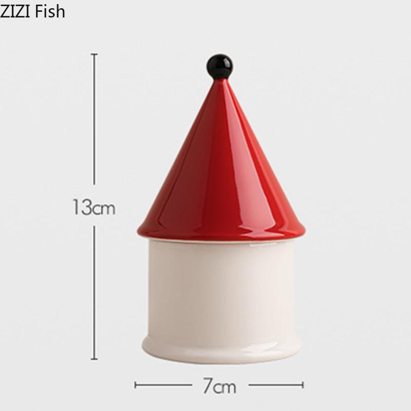 Дом в стиле легкой роскоши, украшение, коробка для зубочисток, органайзер для зубочисток, зубной нити, ватных палочек, современный дом, креативная керамическая коробка для хранения