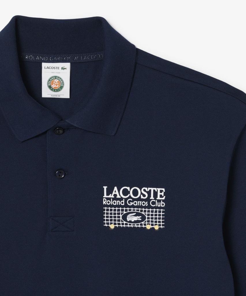 Мужская футболка-поло LACOSTE Roland Garros с принтом Ph0379-56G 166