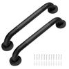 2Pcs/Pack Safety Bar Black Stainless Steel Disability Handle Hand Rail Bathroom Anti-slip Grab Hand Rail 30CM