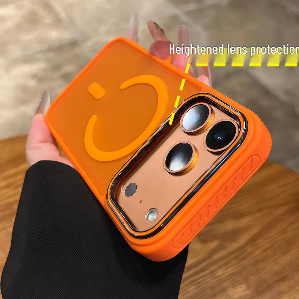 iPhone 17 Pro Max Магнитный защитный чехол с текстурой, приятной на ощупь, противоскользящий, матовый, противоударный