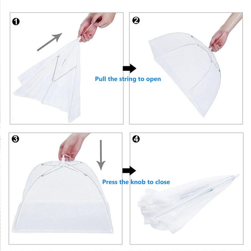 17 inch Food Mesh Cover Pop-Up Picnic Protect Dish Cover Multipurpose Food Cover Umbrella Outdoors