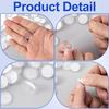 100 Pack Self-Adhesive Ceiling Hooks, No-Drill Ceiling Discs for Hanging, Removable Sticky Wall Hanger for Wedding, Birthday Wall Decoration - Clear