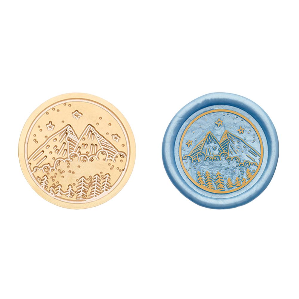 Медная головка круглой формы, 3D рельефная восковая запечатывающая медная головка для скрапбукинга подарков