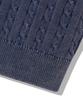 TRILLION Vintage Washed Cable Half Sleeve Knit [Navy Blue]