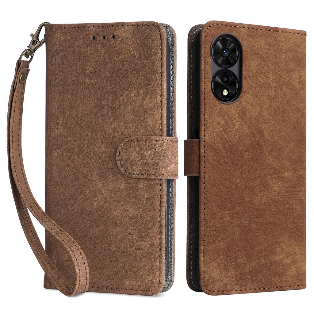 Кожаный чехол для TCL 505 T509K/T5094 со шнурком, кошелек с RFID-защитой, чехол для телефона