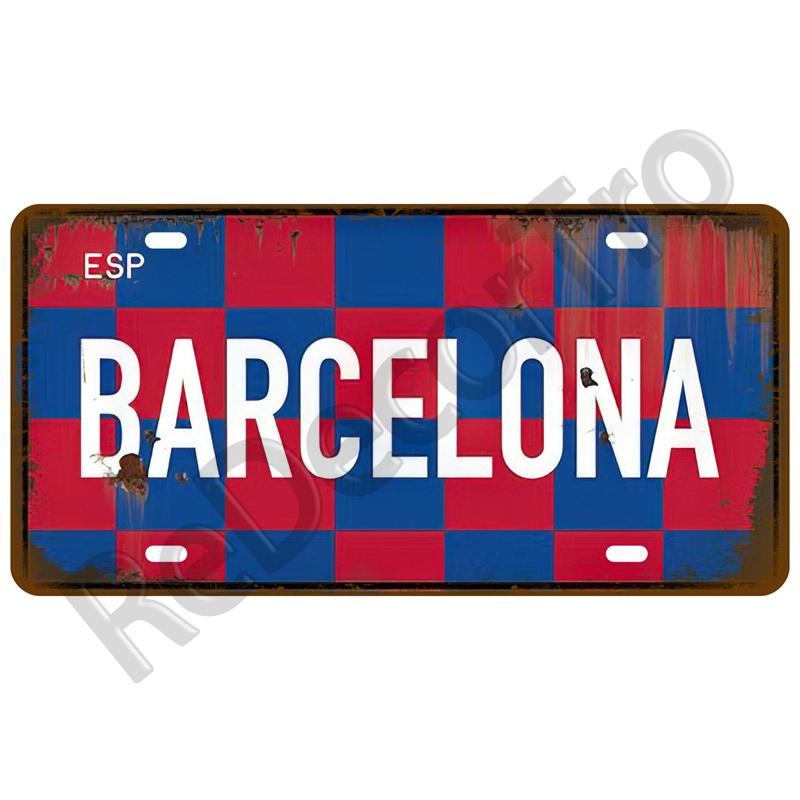 Madrid City Tinplates Plate Metal Sign Plaque Poster Vintage Tin Sign For Paris Bar Pub Cafe Man Cave Decoration Home Decor Art