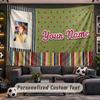 Pippi Longstocking Personalized Tapestry Support Custom Name, Wall Art Home Decoration