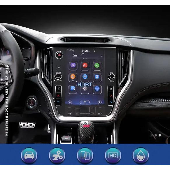 Tempered GLass Screen Protector Interiors film For Subaru Outback Car Styling radio gps navigation screen protector