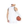 Li Ning Sports Basketball Series Logo Print Striped Round Neck Slim Shorts Set Men Sportswear White AATS003-4