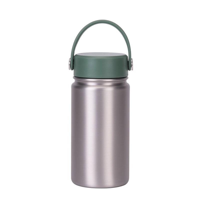350ml Stainless Steel Vacuum Insulated Sports Water Bottle With Carry Loop 316 Inner Liner Leakproof Flip Cap