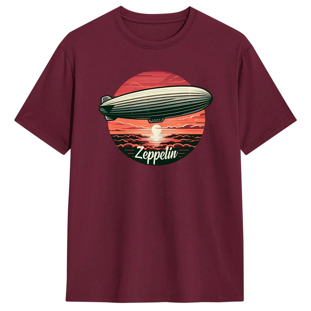 Streetwear TShirt Summer Leds Zeppelins Music Band Leisure T Shirts  Pure Cotton Tshirt for Unisex Aesthetic Short Sleeve Top Tees