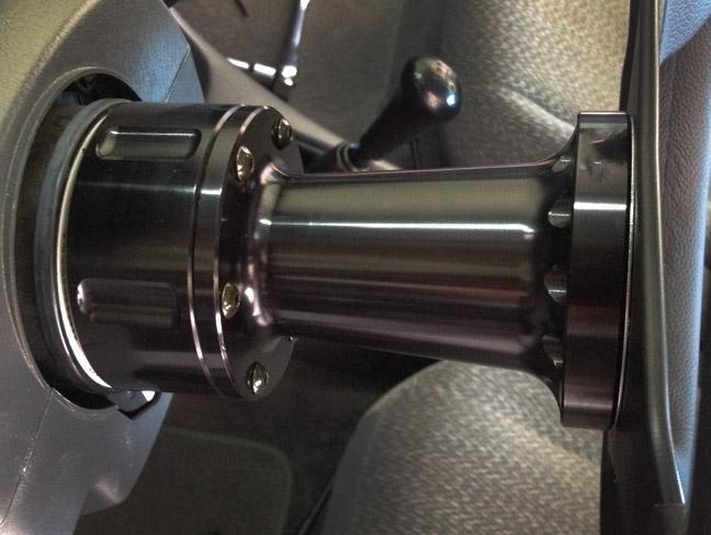 Черный 3" Алюминиевый Спейсер Для Автомобиля Рулевое Колесо Адаптер Ступицы Босс Кит 76мм