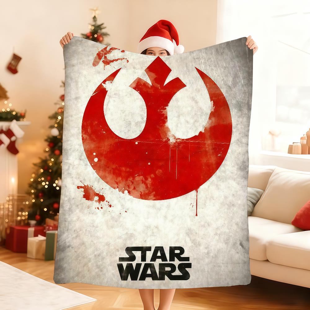 Classic S-Star W-Wars Logo Blanket Soft Throw Blanket for Home Bedroom Bed Sofa Picnic Travel Office Rest Cover Blanket Gift