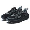 Fila Wolf Comfortable Fashion Fabric Synthetic Leather Low Top Running Shoes Men Sneaker Jet-Black A12M231211FSL
