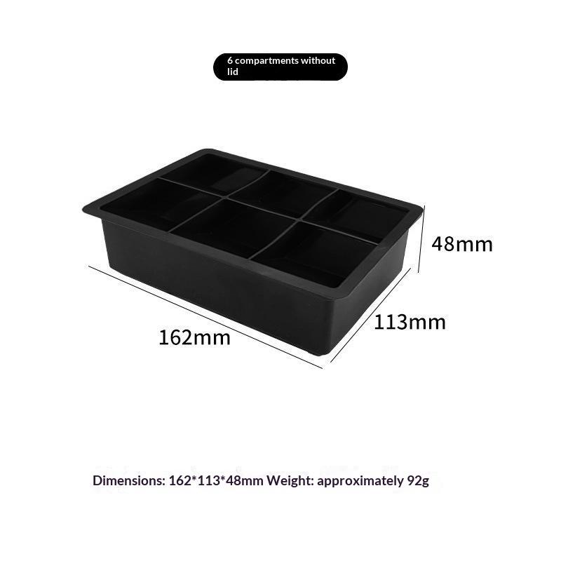 Silicone Large Ice Cube Mold Easy Release Food Grade Reusable Non-Stick for Cold Drinks Gift for Bar Lovers