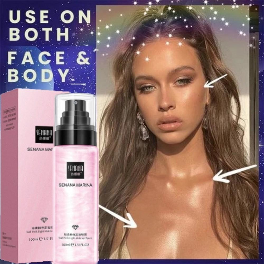 100 мл спрей для фиксации макияжа, основа под макияж, фиксатор тональной основы, увлажняющий, стойкий, для носа, серебристый, 1 шт.