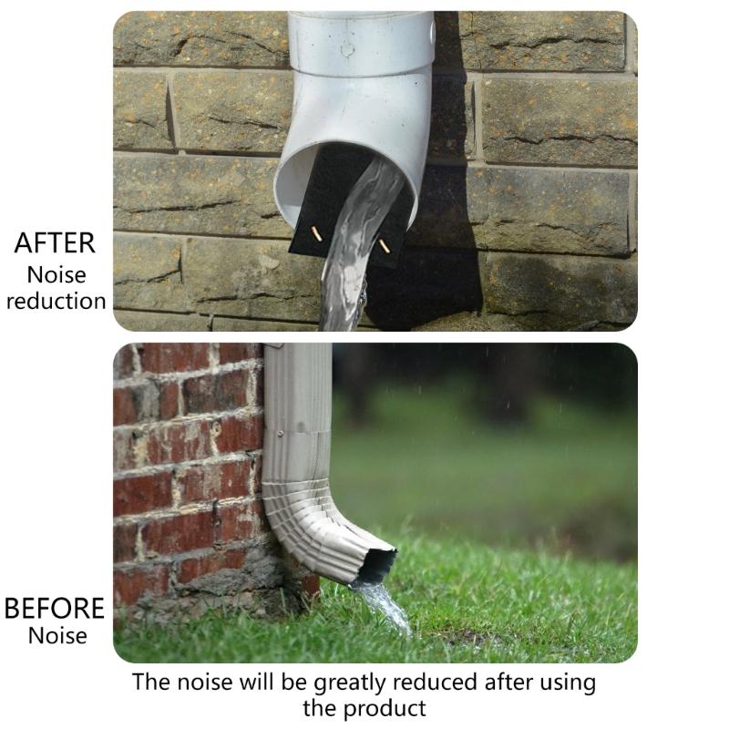 Pack of 2 Multipurpose Rain Gutter Silencers with Adjustable Designs Convenient Portable Accessory for Noise Control