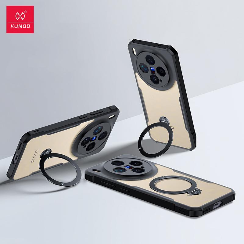XUNDD Чехол для Vivo X300 Pro Чехол для Vivo X300 Противоударный защитный чехол с вращающимся магнитным держателем