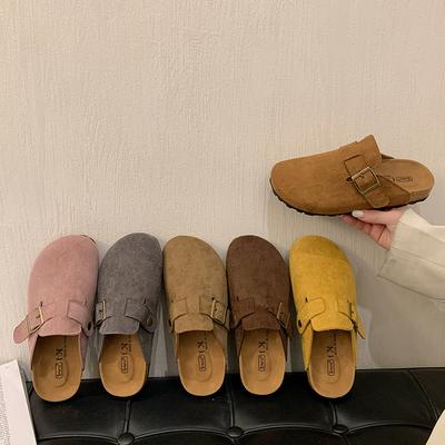 Баотоу полутапочки женские весна-лето новые ретро универсальные одинарные туфли большой размер ленивые для улицы