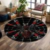 "Cyber Spider On Dark Web Design" Print Round Rug, Living Room, Bedroom, Playroom Carpet, Non Slip Floor Mat, Gift