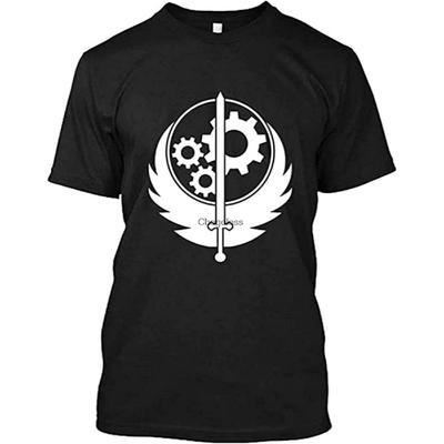 Винтажная футболка с логотипом Братства Стали Унисекс для Мужчин DMN Tshirt
