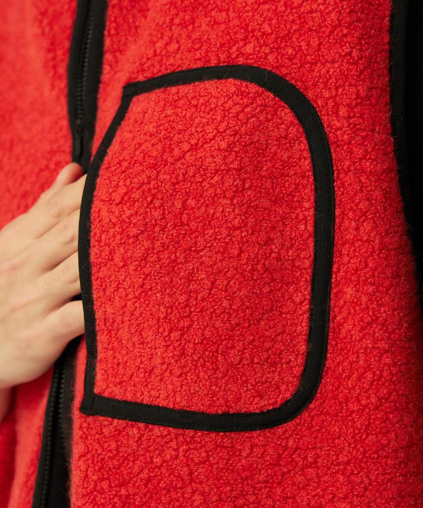 Snow Peak Recycled Wool Boa Vest and Dark Size M JK-25AU023, Men's Women's, Brown,