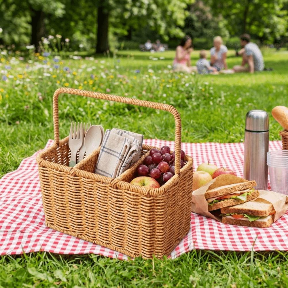 with Handle Silverware Holder Large Capacity Multipurpose Basket Utensil Storage Basket Dormitory