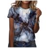 Women 3D Floral Print T Shirt Summer 2021 New Fashion Casual O-Neck Short Sleeve Shirt Streetwear Ladies Tee Tops