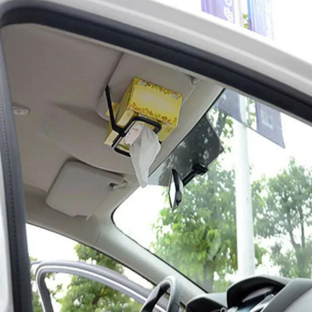 Автомобильные аксессуары Солнцезащитный козырек автомобиля Держатель для салфеток Бумажная салфетка для автомобиля Полотенце Задний держатель для коробки Se X6Y8