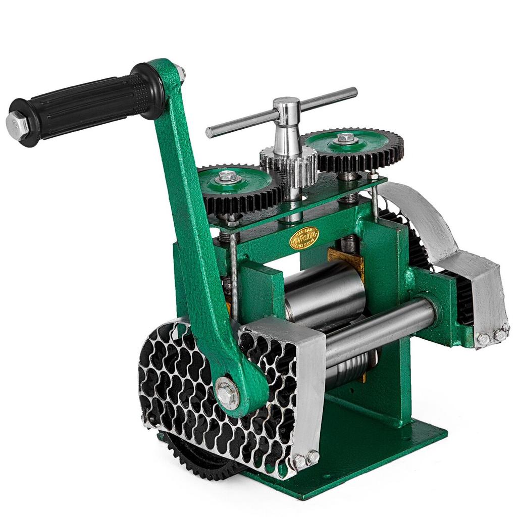 Combination Rolling Mill Machine Rolling Mill Jewellery 85mm Roller Width Flat Rolling Manual Jewelry Press Tabletting Tool Jewelry DIY