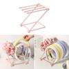 Hair Accessories Foldable Display Rack Multifunctional Women Headband Desktop Storage Rack Vertical Display Shelf Decors