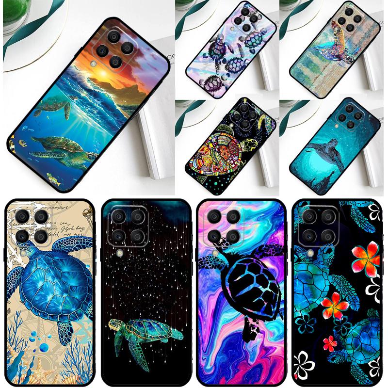 Sea Turtle Cover For Samsung Galaxy M55 M15 M33 M13 M23 M53 M31 M51 M14 M34 M54 M20 M30s M52 M32 Case