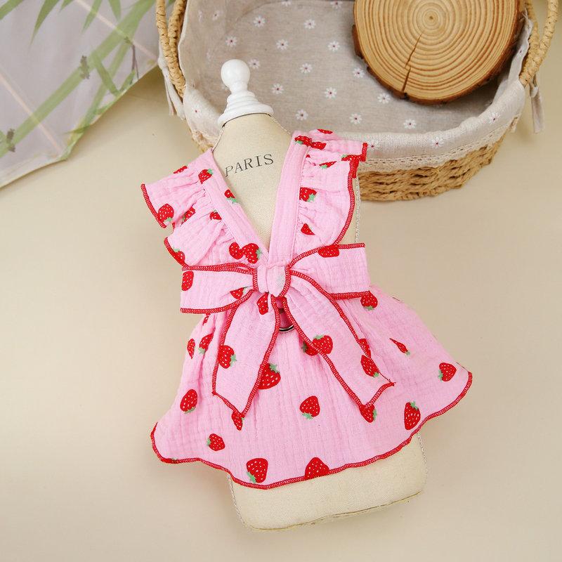 Sweet Dog Cat Skirt Summer Pet Princess Dress for Chihuahua Maltese Puppy Kitten Dresses Small Girl Dogs Clothes Yorkies Skirt