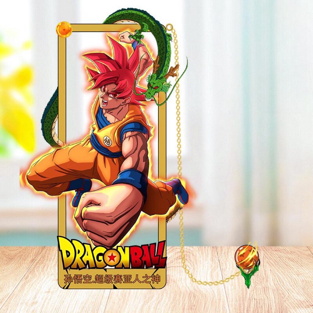 DRAGON BALL Металлическая закладка, Зажим в стиле аниме, Идеально для студентов и фанатов