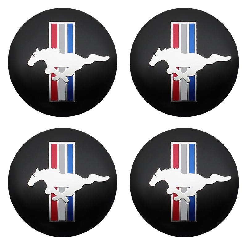 xubal5 For Ford Mustang Shelby GT Fender Zapatillas Miniatura Gt 2015 2012 4Pcs 56mm Car Wheel Center Cover Stickers Hub Cap Auto Badge