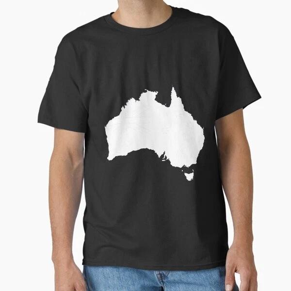 Australia Map Classic TShirt Made In UsaAus TShirt S2xl
