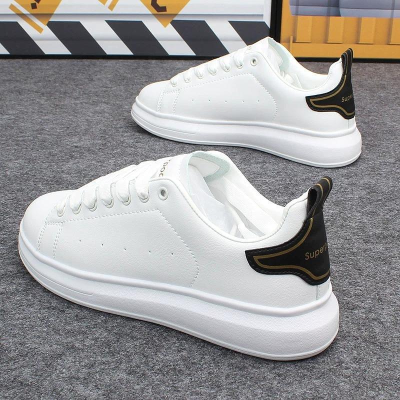2024 новые белые туфли пара обуви толстая подошва легкая спортивная повседневная обувь роскошные теннисные туфли прогулочная обувь