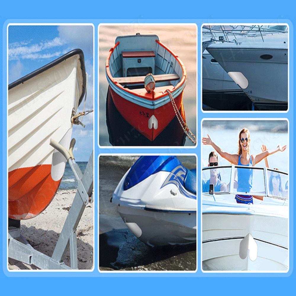 2-4Pcs Stainless Steel Boat Keel Guard with Adhesive Bow Guard Rust Proof Notched Bow Guard for Wear and Scratches Protection